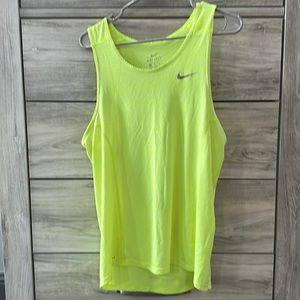 Nike Neon Yellow Dri Fit Tank - M